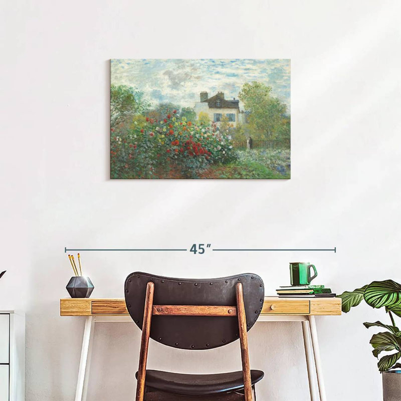 Alvord le jardin de Monet à Argenteuil 1873, H 20 po x l 30 po