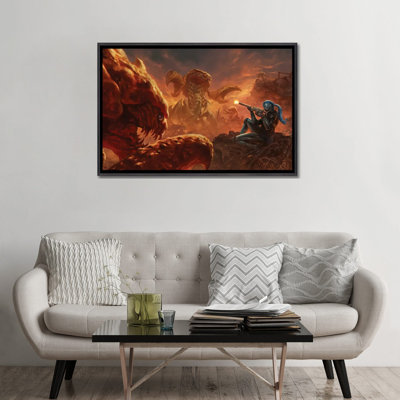 Iseph Shooting Khefaks - Wall Art Print - Framed Canvas