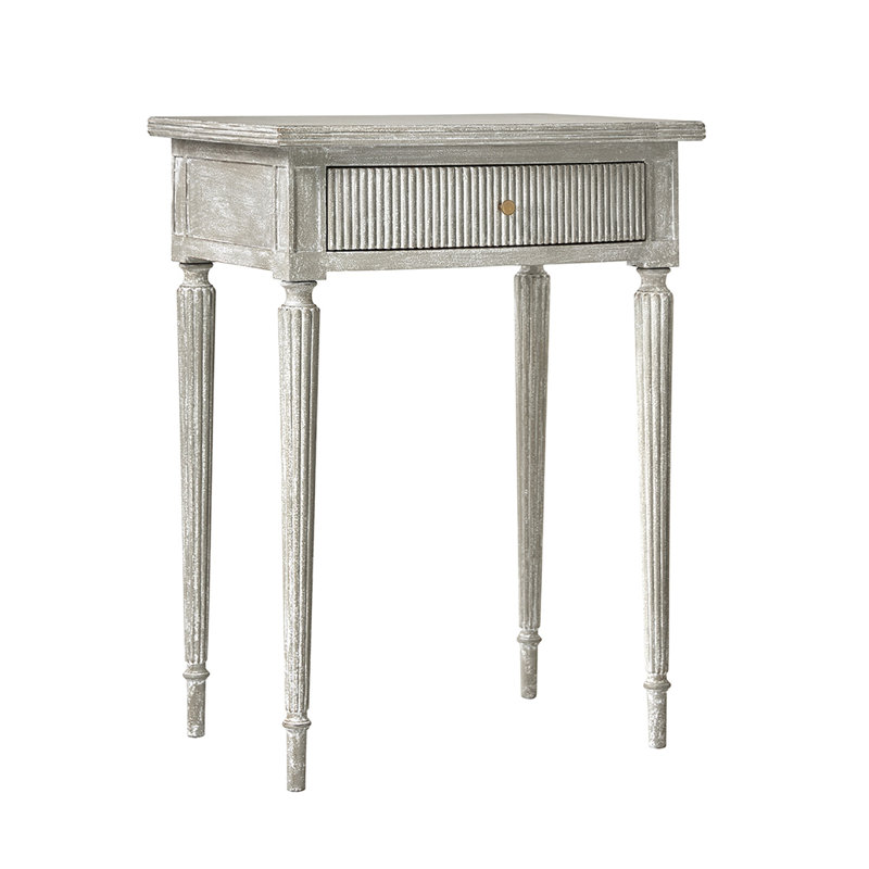 Ribbed 1 - Drawer Nightstand