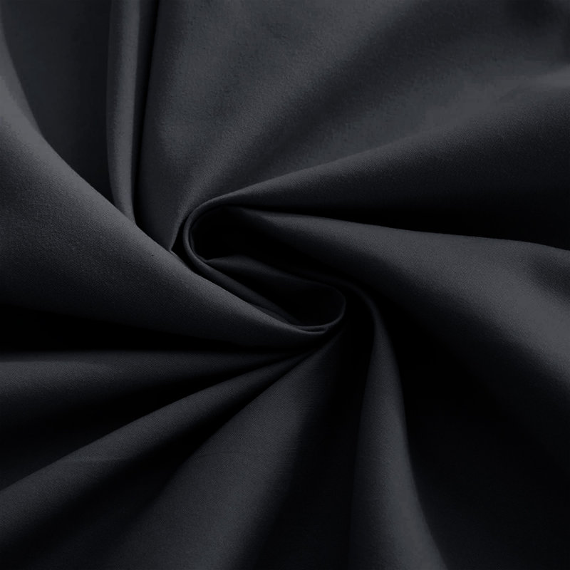 Housse de couette en microfibre moderne et contemporaine avec taies d'oreiller - Ensemble de literie douce et durable, Noir