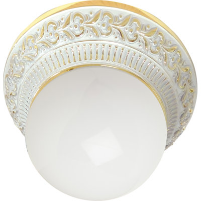 Fosdick Glass LED Semi Flush Mount