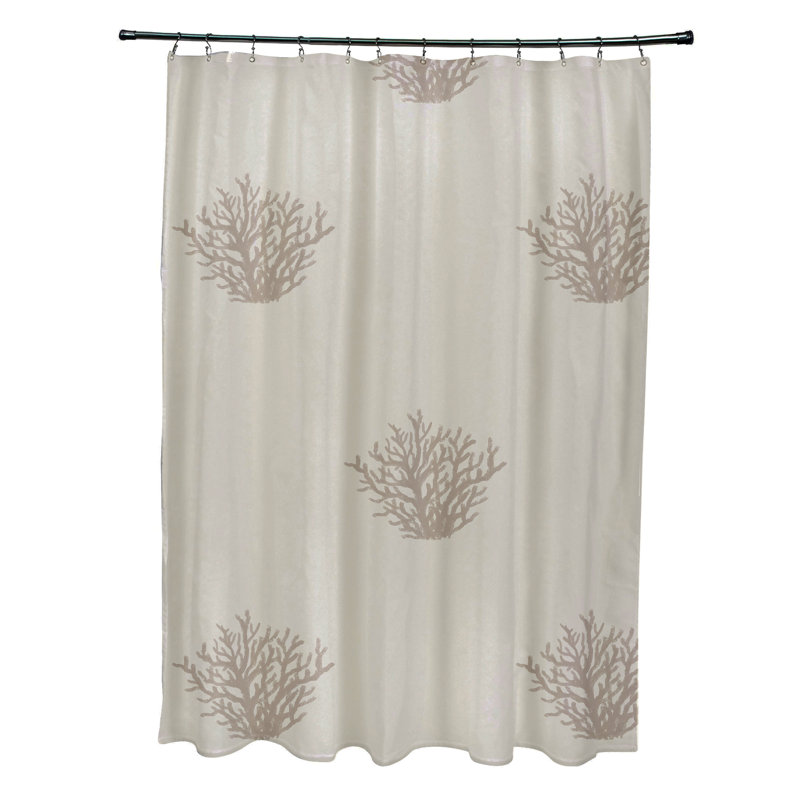 Rideau de douche simple Yancy, Taupe