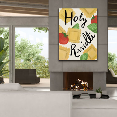 Epic Graffiti 'Pasta Italiana 3' by Farida Zaman Canvas Wall Art