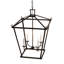 Luminaire suspendu rectangulaire à 4 lumières Kitzi