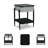 Devalious Glass Top End Table