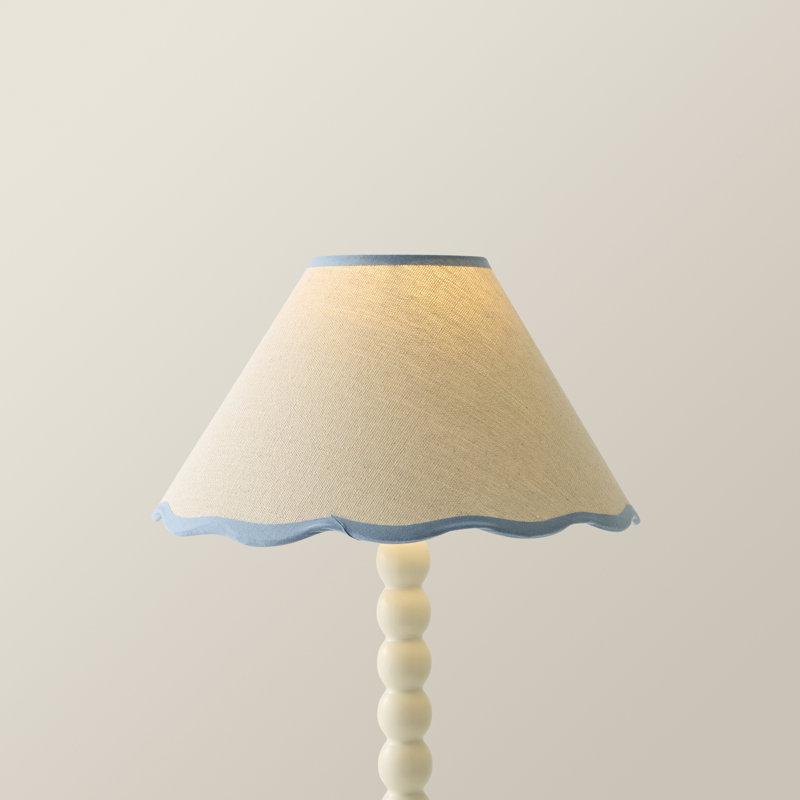Florie Novelty Lamp Shade ( Clip On ), 15cm H x 27.5cm W x 27.5cm D, Cream/Blue