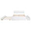 Structure de lit avec lit gigogne simple et 2 tiroirs ultrabrillants-313238397