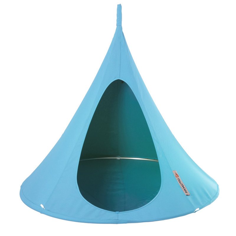 Saffo Hanging Chair, Turquoise, 152cm H x 152cm W x 152cm D