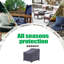 Housse pour chaise de patio extérieure imperméable de qualité supérieure: tissu dernier cri anti-déchirure, garantie de 3 ans-2050799076-2050799073