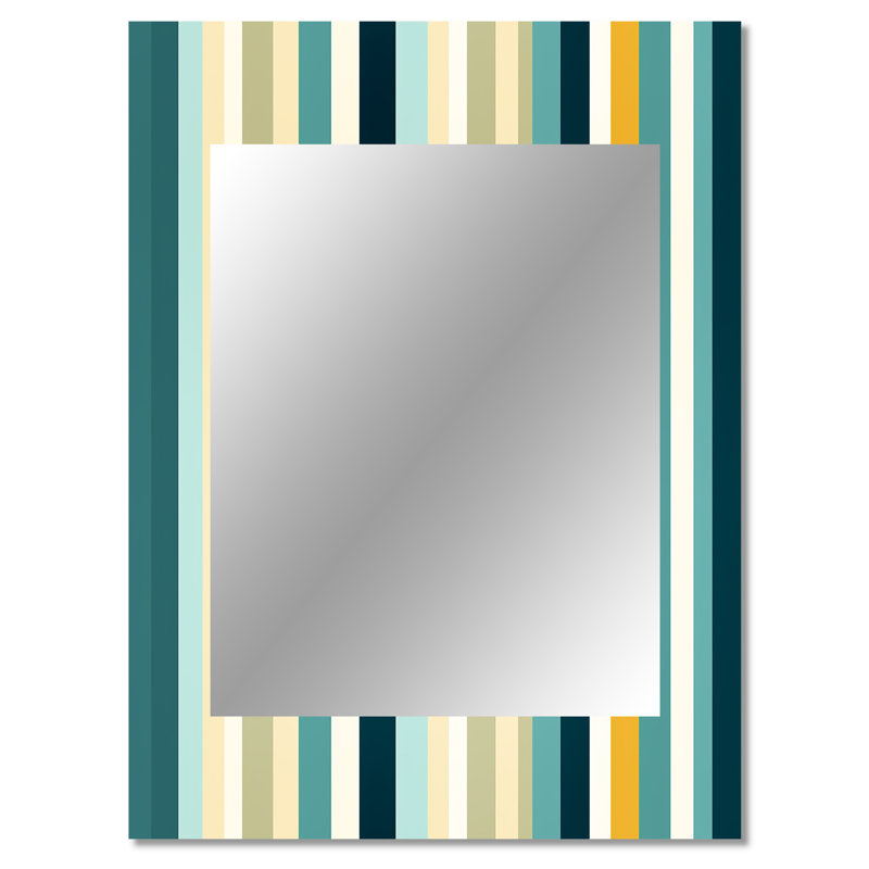 Motif rayé vert et jaune Atenea Jungle, 40 po x 30 po