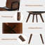 Chaises de salle à manger rembourrées Modern-2033499405
