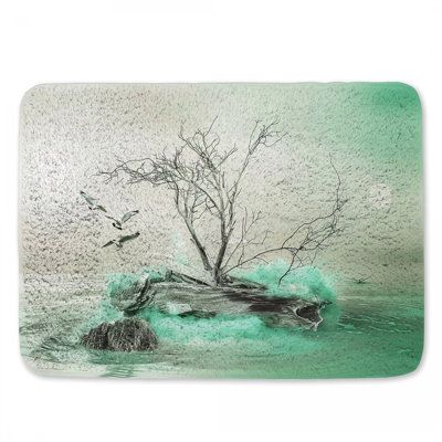 Tapis de bain arbre