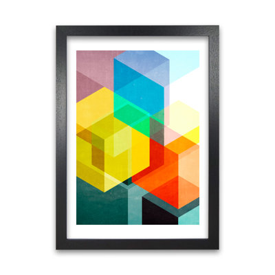 Bright Colourful Abstract A - Print