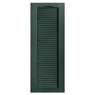 Cathedral Top Full-style Open Louver Shutters Pair