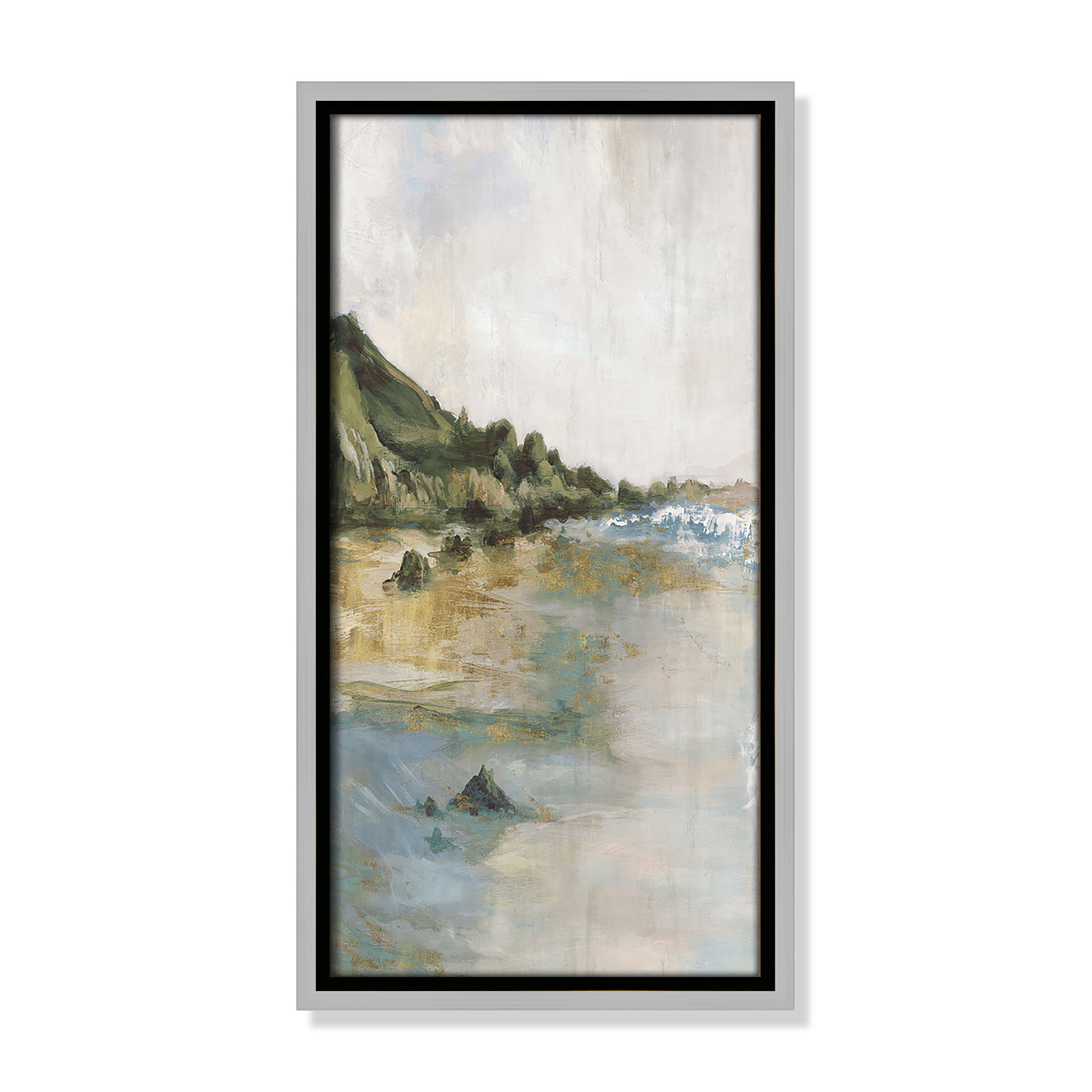 Cordoba "Tide's Edge" Print, 17.5" H x 9.5" W, Silver