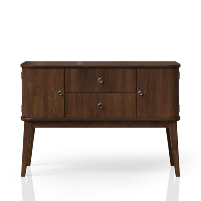 Armoire Mid-Century moderne, armoire de service, armoire cerisier