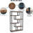 6-Tier Industrial Etagere Bookcase With Asymmetrical Open Shelves For Stylish And Functional Vertical Storage.