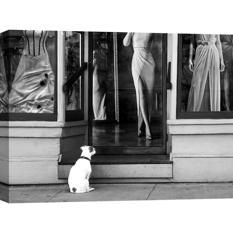 3AP5597 Waiting For Her by Julian Lauren - Wrapped Canvas Art Prints, 60cm H x 80cm W x 4cm D