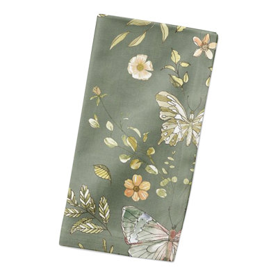Amke Cotton Twill Floral Rectangle Napkin