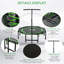 HOMCOM ft Octagon Kid / Toddler Trampoline with Handlebar
