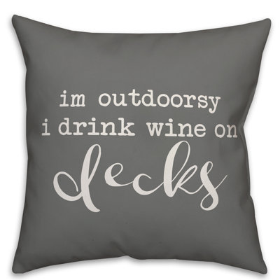  Housse et insert de coussin décoratif Drink