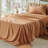 Bedsure Polyester Microfiber Sheet Set Hotel Luxury Sheets, Easy Care Cooling Bed Sheet Set 84GSM(80" x 95")GentleSoft™️-105311079-105311069
