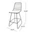 2 tabourets de comptoir Cool Iron