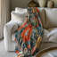 Sunny Petal Celebration - couverture en sherpa de qualité supérieure 1 pièce - reproduction d'art luxueuse-97401305