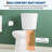 White Elongated Two-Piece Toilet, Comfort ADA Height 17", Powerful 1.28 GPF Flush-126815984-126815985