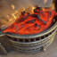 French retro fake flame birdcage heating fireplace-921139821