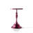 Cheryll Metal Side Table With Geometric Pattern Top And Trumpet Base