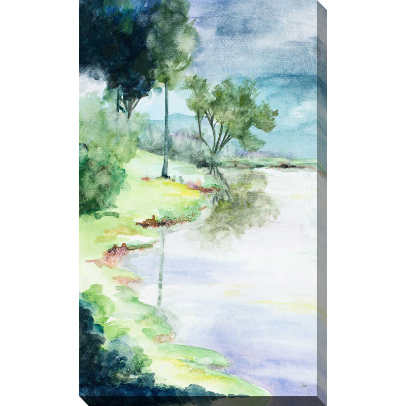 «My Dream Place», reproduction de peinture à l'aquarelle, H 30 po x l 18 po x P 1 po, Toile tendue