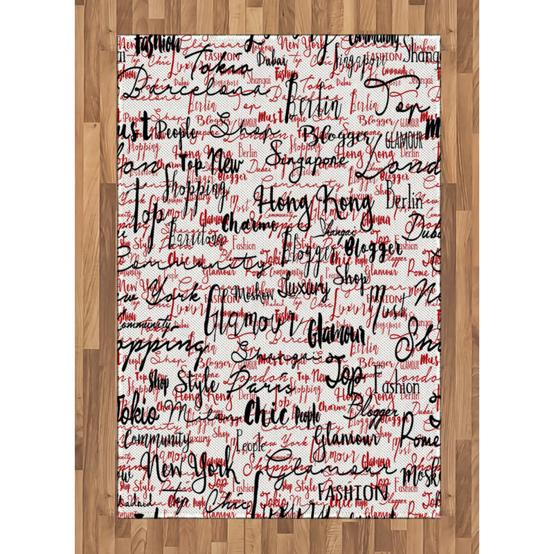Modern High Density Long Fiber Poly Threads Decorative Area Rug Carpet, Rectangle 4' x 5'8"