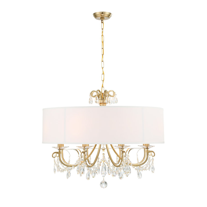 Lustre vibrant doré 8 lumières Havant, Or