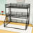 Triple Metal Bunk Bed with Safety Guardrails, Noise-Minimized Structure-162934293-162934298
