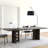 62.99"Brown Rectangle Solid Wood Writing Desk-377413159