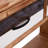 Console Table Solid Acacia Wood 33.9"x11.8"x29.5"