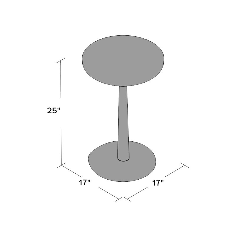 Table de bout tenbury, Perle taupe