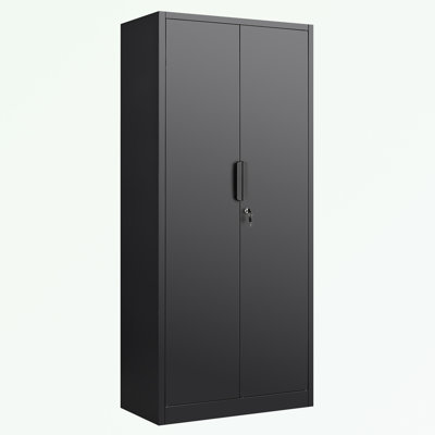 2-Door File Cabinet with Lock and 4 Adjustable Shelves