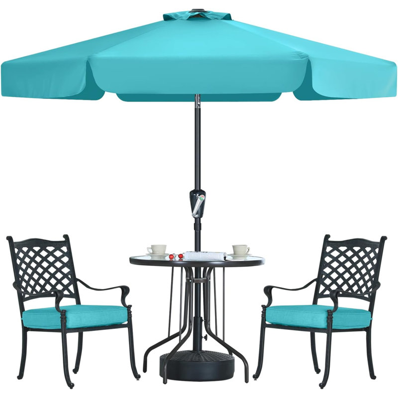 Camaree 270cm Tilt Market Parasol, Turquoise