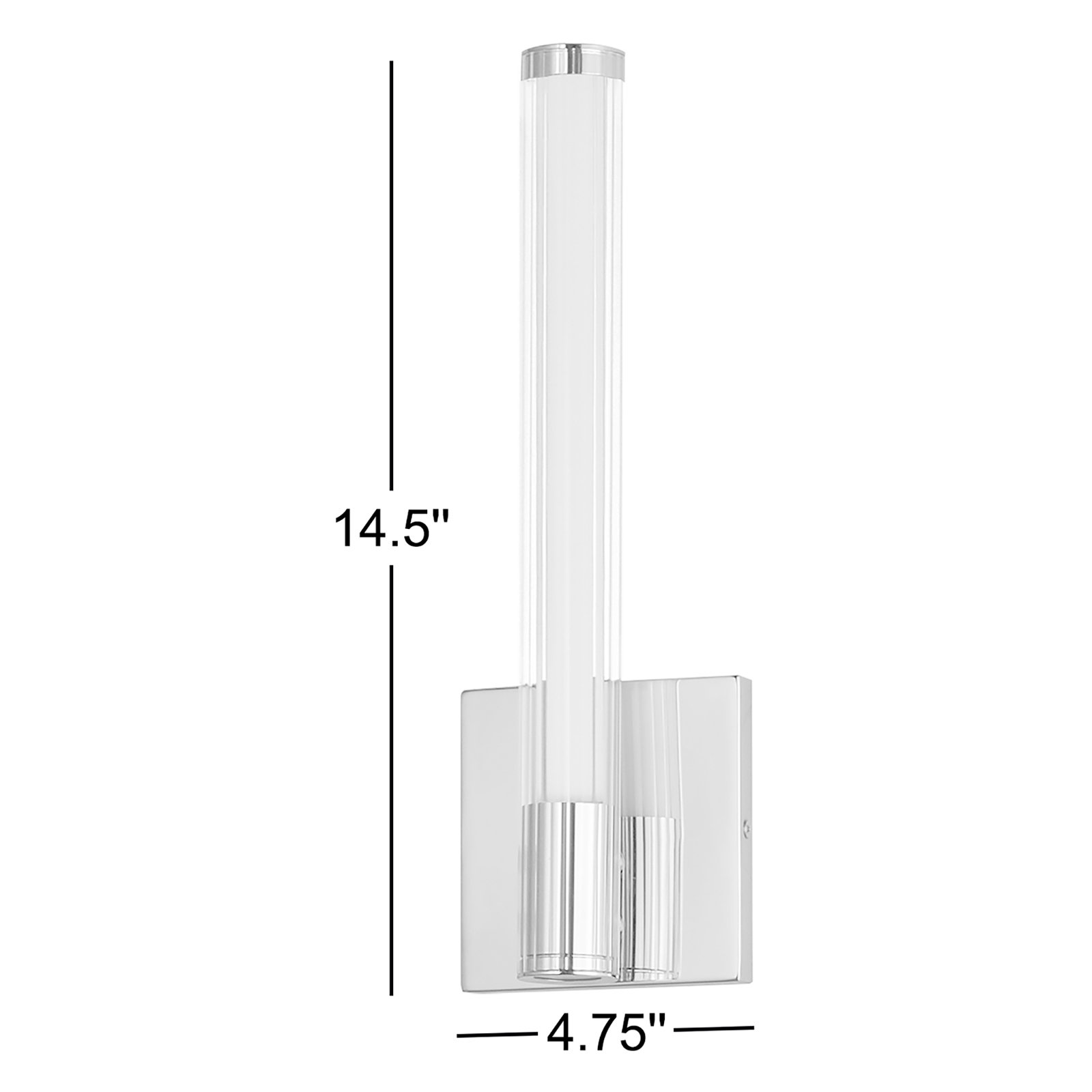 Dejoun Single Light Dimmable LED Flush Mounted Sconce