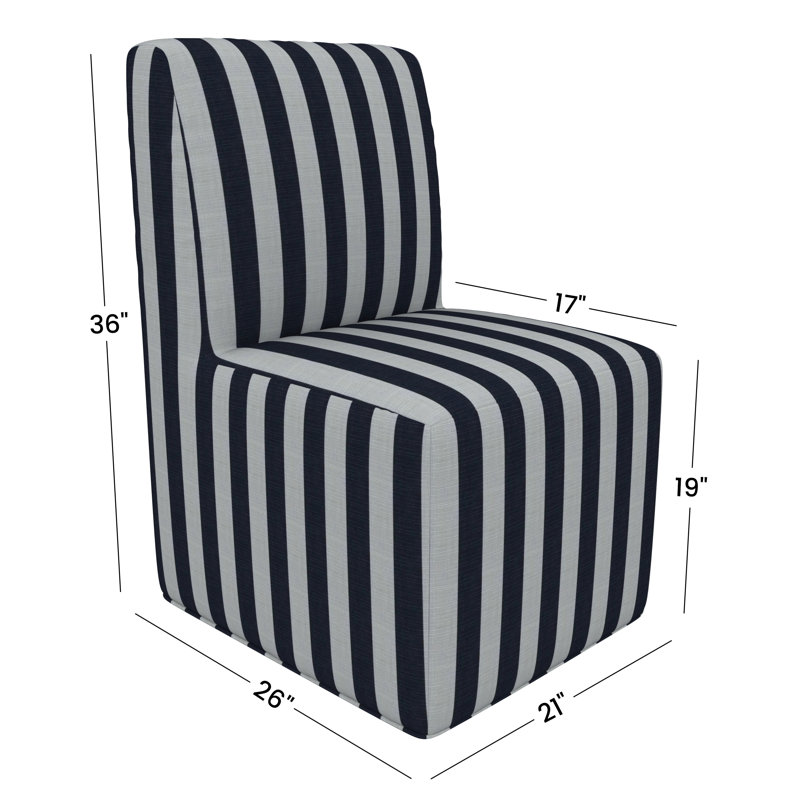 Chaise de patio Praia Sunbrella®, Sunbrella® rayé à brume expressive
