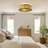 19.3" Boho Caged Ceiling Fan With Lights