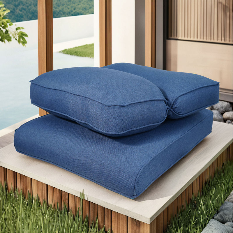 Schutt Outdoor Seat / Back Cushion, Blue, 2