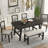 6 - Person Four Leg Dining Set-673718688-673718719-673718718