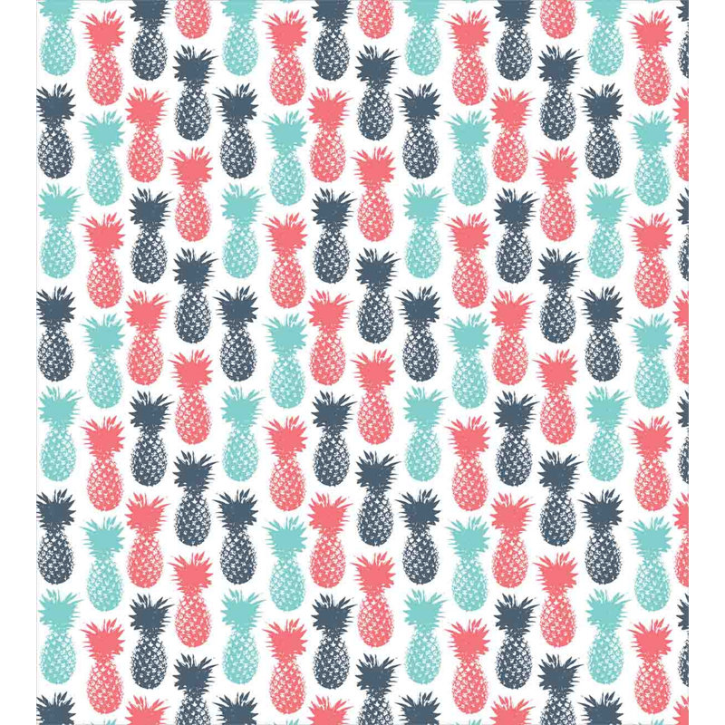 Coastal Polyester Geometric Shapes Duvet Cover, Queen Duvet Cover + 2 Queen Shams