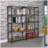 Antique Nutmeg And Black Double-Wide Bookcase-1146554088