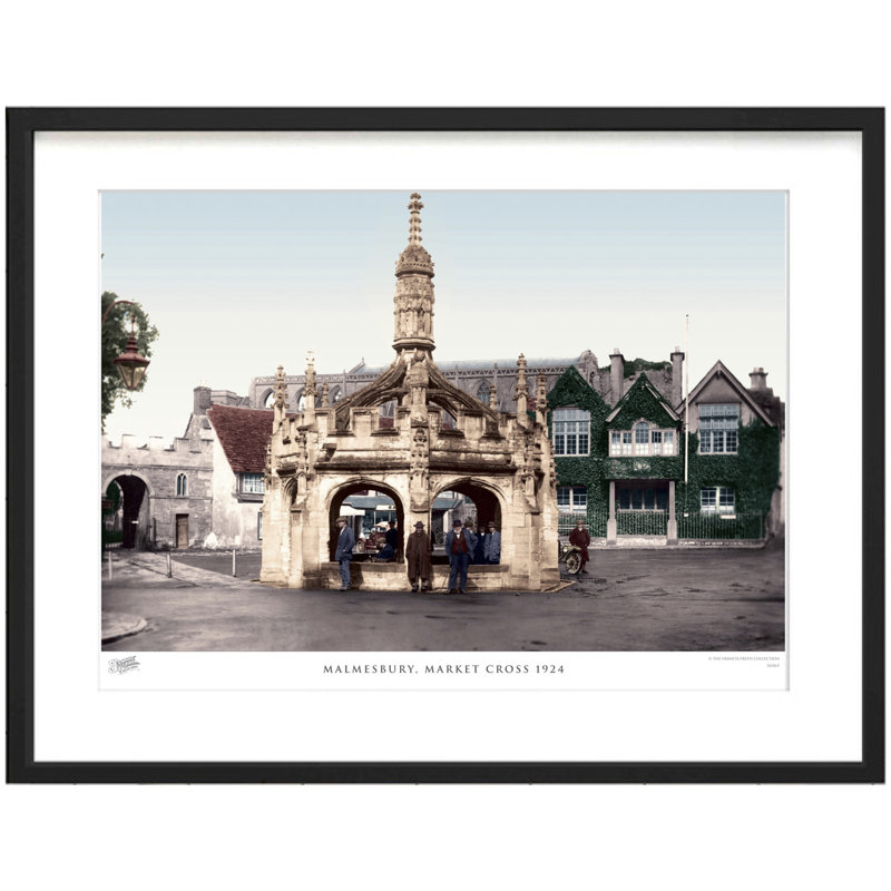 Malmesbury, Market Cross 1924 - Single Picture Frame Print, 60cm H x 80cm W x 2.3cm D