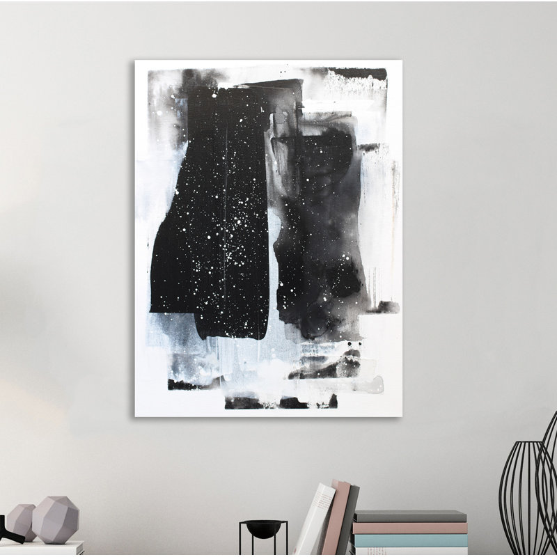 « it is minuit », reproduction de peinture à l’acrylique sur toile tendue, H 16 po x l 12 po