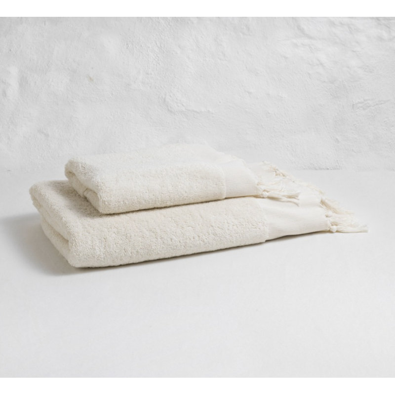 Débarbouillette éponge S / 2 - blanc